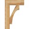 Ekena Millwork Westlake Block Rough Sawn Bracket, Western Red Cedar, 4"W x 16"D x 24"H BKT04X16X24WTL05RWR - alternate 2